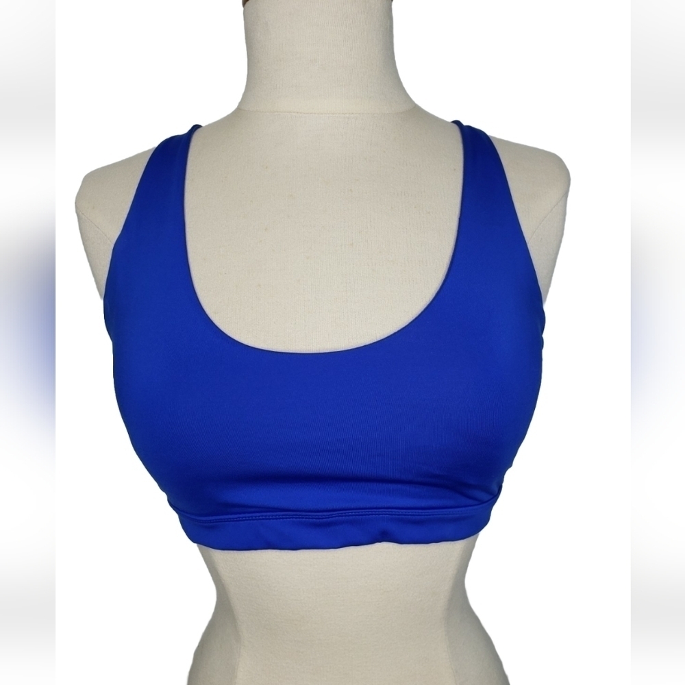 Marika Tek High Impact Strappy Back Sprots Bra Bright Blue M